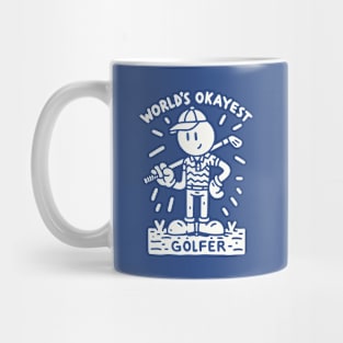 World's Okayest Golfer Funny Design Mug